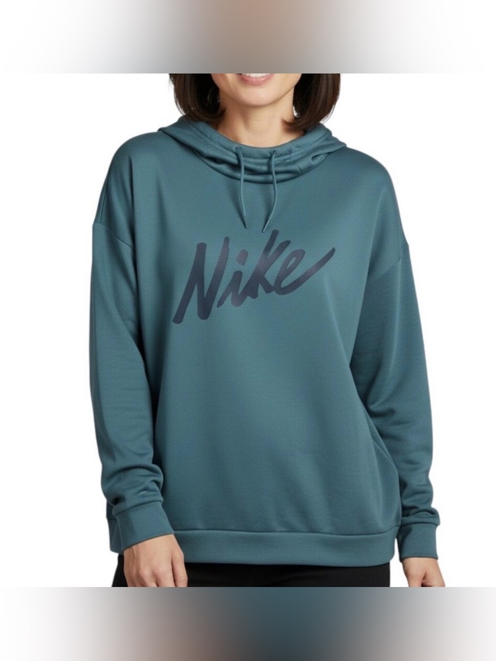 Nike Therma Soft Fleece Teal Pullover Hoodie Women's medium
Loose Fit Sweatshirt
